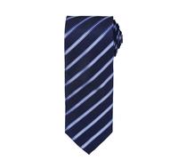 (One Size, Navy/ Royal) Premier Mens Sports Stripe Pattern Formal Work Tie