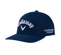 (One Size, Navy/White) Callaway Mens Wordmark Curved Peak Cap
