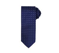 (One Size, Navy/ White) Premier Mens Micro Dot Pattern Formal Work Tie