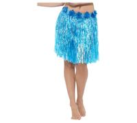 (One Size, Neon Blue) Smiffys Womens/Ladies Hula Costume Skirt