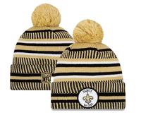(One Size) New Orleans Saints Beanie New Era NFL 2019 Sideline Home Knit Hat