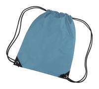 (One Size, Ocean Blue) Bagbase Premium Gymsac Water Resistant Bag (11 Litres) (Pack of 2)