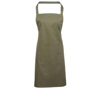 Premier Women's Colours Bip Apron With Pocket Workwear Pack of 2 in Olive Premier Olive