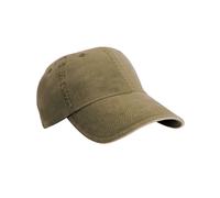 (One Size, Olive/Stone) Result Headwear Washed Cotton Sandwich Peak Baseball Cap