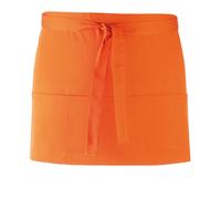 Premier Colours 3 Pocket Short Apron in Orange Premier Orange