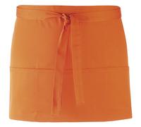 (One Size, Orange) Premier Ladies/Womens Colours 3 Pocket Apron / Workwear