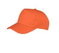 (One Size, Orange) Result Boston 5 Panel Baseball Cap