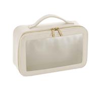 (One Size, Oyster) Bagbase Boutique Clear Toiletry Bag