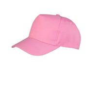 (One Size, Pink) Result Boston 5 Panel Baseball Cap
