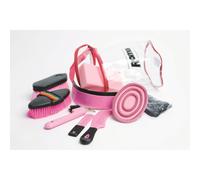 (One Size, Pink) Roma 9 Piece Cylinder Grooming Kit