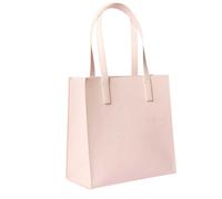(One Size, Pink) Ted Baker Soocon Logo Faux Leather Shopper Bag