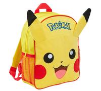 (One Size) Pokemon Pikachu 3D Plush Backpack Kids Character School Rucksack Lunch Book Bag