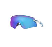 (One Size, Polished White / Prizm Sapphire Lens) Oakley Encoder Adult Sunglasses