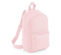 (One Size, Powder Pink) Bagbase Mini Essential Backpack/Rucksack Bag