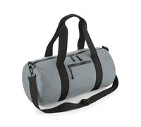 (One Size, Pure Grey) BagBase Recycled Barrel Bag