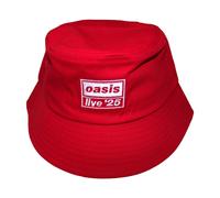 (One Size, Red) Oasis Live '25 Logo Bucket Hat