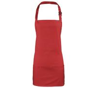Premier Women's Colours 2-in-1 Apron Workwear in Red Premier Red