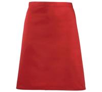(One Size, Red) Premier Colours Mid Length Apron