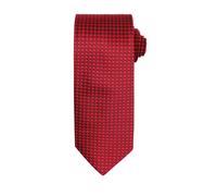 Premier Men's Puppy Tooth Formal Work Tie in Red Premier Red One Size