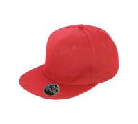 (One Size, Red) Result Headwear Unisex Adult Original Bronx Snapback Cap
