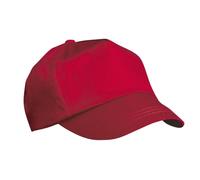 (One Size, Red) Result Unisex Childrens/Kids Plain Basebll Cap (Pack of 2)