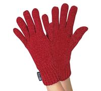 (One Size, Red) THMO - Womens Outdoor Thermal Winter Chenille 3M Thinsulate Gloves