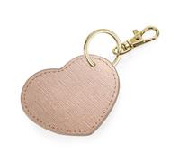 Bagbase Boutique Heart Key Clip in Rose Gold Bagbase Rose Gold One Size