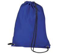 Bagbase Men's Budget Water Resistant Sports Gymsac Drawstring Bag (11L) Pack of 2 in Royal Bagbase Royal