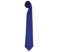 Premier Mens Tie - Men Plain Work Tie (Pack of 2) (Royal) - Blue - One Size