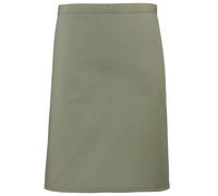 (One Size, Sage) Premier Ladies/Womens Mid-Length Apron (Pack of 2)