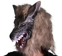 One Size Scary Vinyl PVC Werewolf Mask, Halloween Costume Accessory