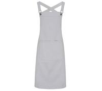 (One Size, Silver) Premier Barista Cross Back Full Apron