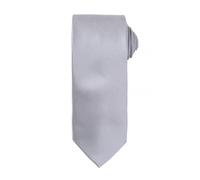 (One Size, Silver) Premier Mens Micro Waffle Formal Work Tie (Pack of 2)