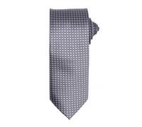 Premier Men's Puppy Tooth Formal Work Tie Pack of 2 in Silver Premier Silver One Size