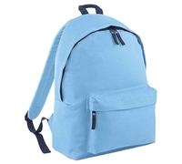 (One Size, Sky Blue/French Navy) Bagbase Original Plain Backpack