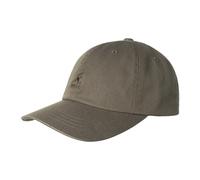 (One Size, Smog) Kangol Leather Backstrap Baseball Cap