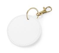 Bagbase Boutique Circular Key Clip in White Bagbase White One Size