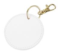 Bagbase Boutique Circular Key Clip in White Bagbase White One Size
