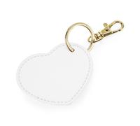 Bagbase Boutique Heart Key Clip in White Bagbase White One Size
