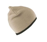 Result Men's Reversible Fashion Fit Winter Beanie Hat in Stone Result Stone One Size