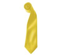 (One size, Sunflower) Premier Colours Mens Satin Clip Tie (Pack of 2)