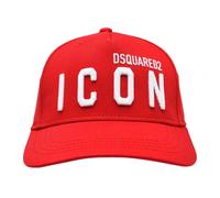 (One Size, Tango Red) DSquared2 Childrens/Kids Icon Logo Cotton Baseball Cap