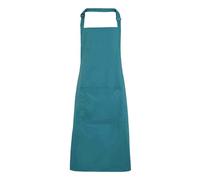 (One Size, Teal) Premier Unisex Adult Colours Pocket Full Apron
