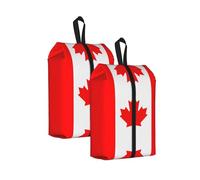 One Size Travel Shoe Storage Bag, Canadian Flag Print Foldable Dust-Proof Shoe Packing Organizer, Gifts for Women and Men