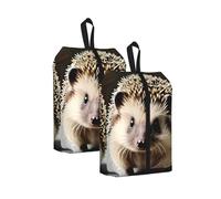 One Size Travel Shoe Storage Bag, Cute Hedgehog Print Foldable Dust-Proof Shoe Packing Organizer, Gifts for Women and Men