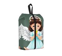 One Size Travel Shoe Storage Bag, Cute Little Angel Print Foldable Dust-Proof Shoe Packing Organizer, Gifts for Women and Men