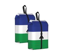 One Size Travel Shoe Storage Bag, Flag of Lesotho Print Foldable Dust-Proof Shoe Packing Organizer, Gifts for Women and Men