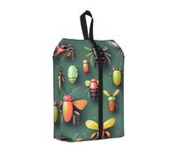 One Size Travel Shoe Storage Bag, Insect Atlas Print Foldable Dust-Proof Shoe Packing Organizer, Gifts for Women and Men