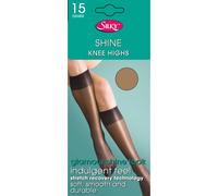 (One Size (UK Shoe 3-8), Melon) Silky Womens/Ladies Shine Knee Highs (1 Pair)