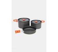 Vango Hard Anodised 4 Person Cook Kit Outdoor Cookware with 2 pots and 1 Frypan for 4 People Backpacking Trekking Hiking Fishing Picnic